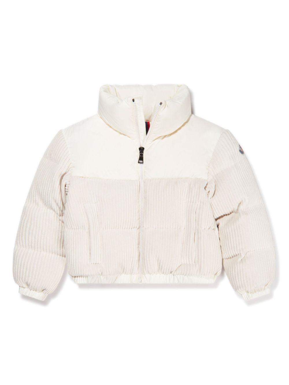 Moncler Enfant logo-appliqué padded jacket - White von Moncler Enfant