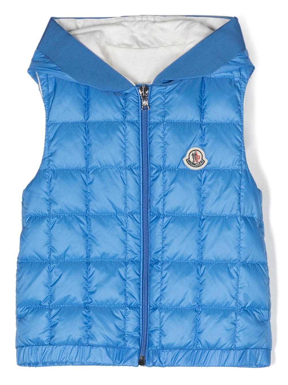 Moncler Enfant logo-appliqué quilted vest - Blue von Moncler Enfant