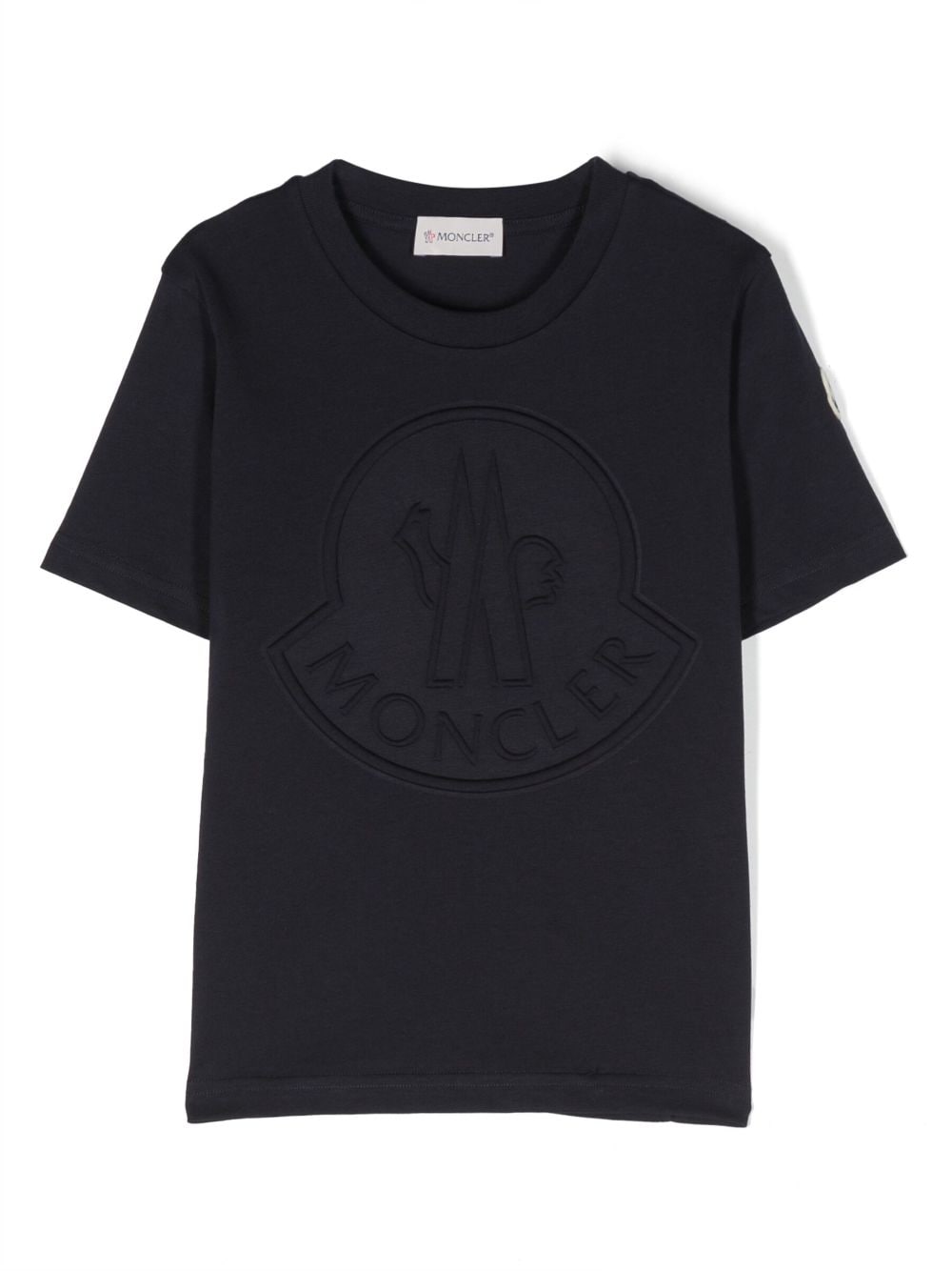 Moncler Enfant logo-embossed cotton T-shirt - Blue von Moncler Enfant