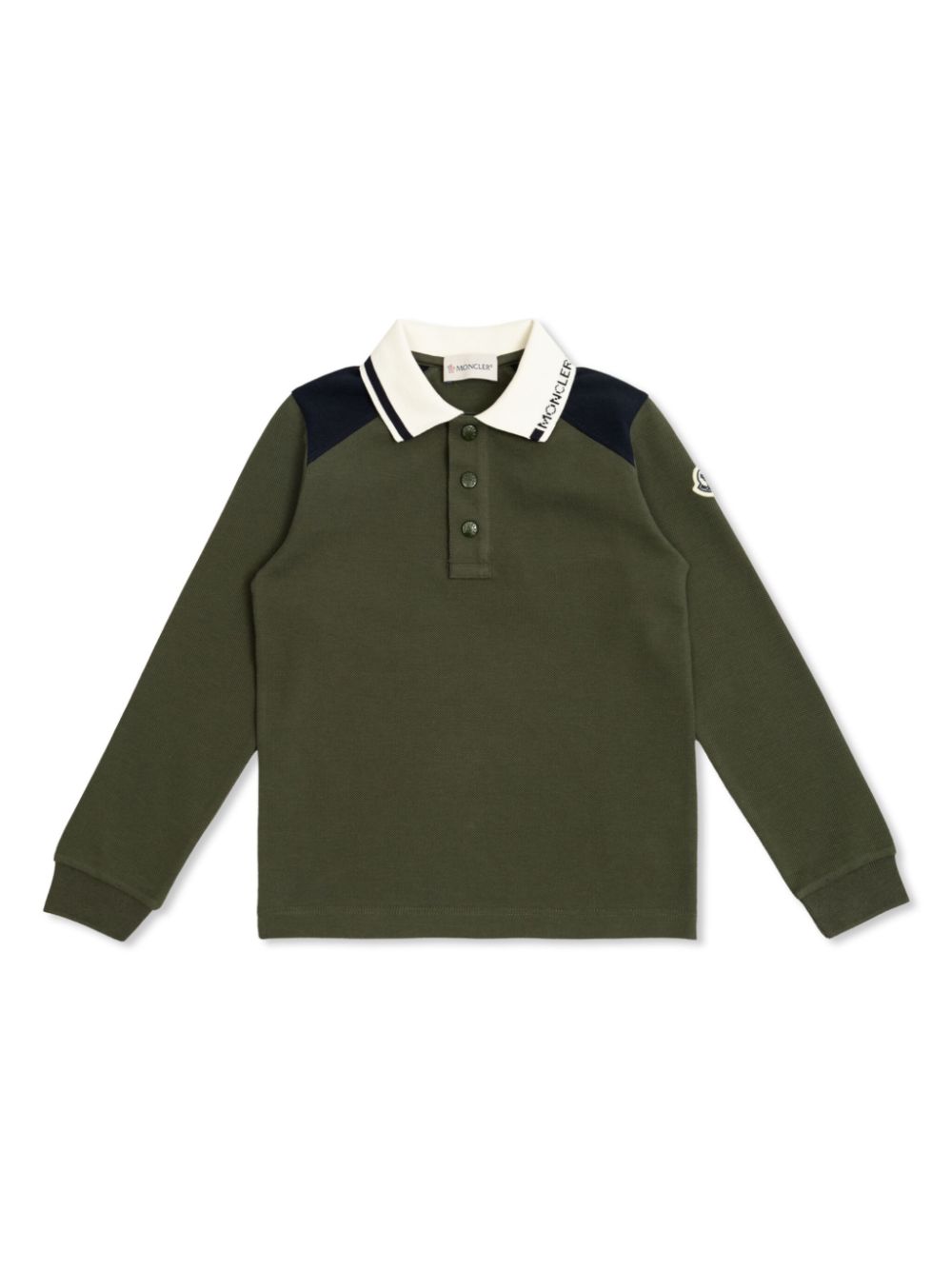 Moncler Enfant logo-embroidered polo shirt - Green von Moncler Enfant