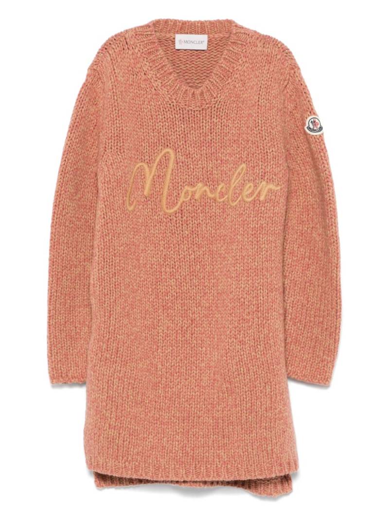 Moncler Enfant logo-embroidered sweater - Pink von Moncler Enfant