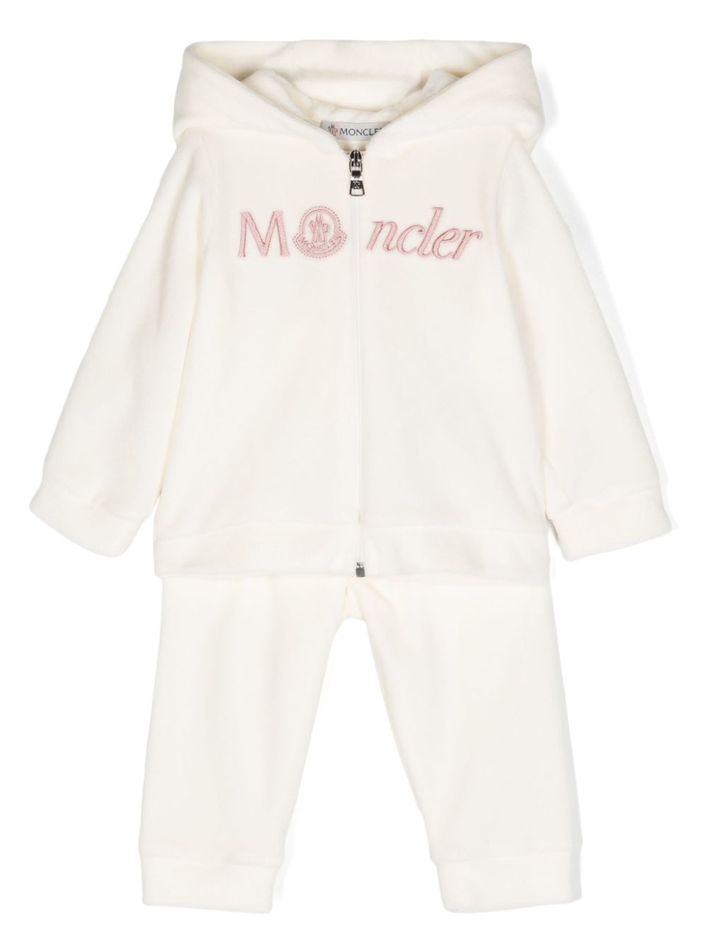 Moncler Enfant logo-embroidered tracksuit - Neutrals von Moncler Enfant