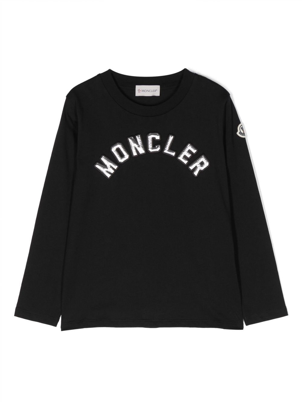 Moncler Enfant logo long-sleeve T-shirt - Black von Moncler Enfant