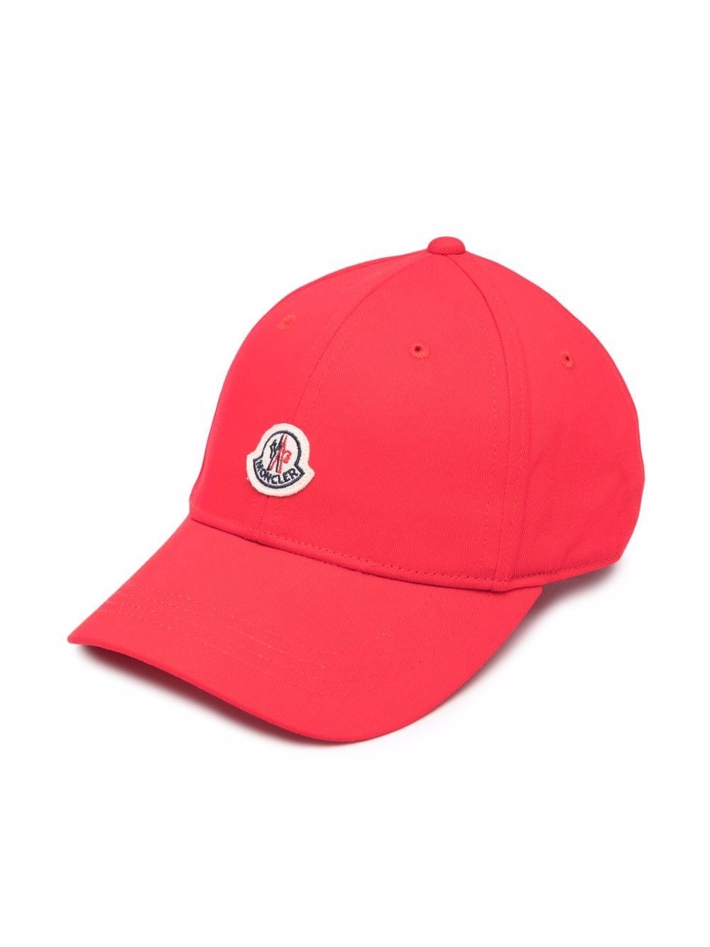 Moncler Enfant logo-patch baseball cap - Red von Moncler Enfant