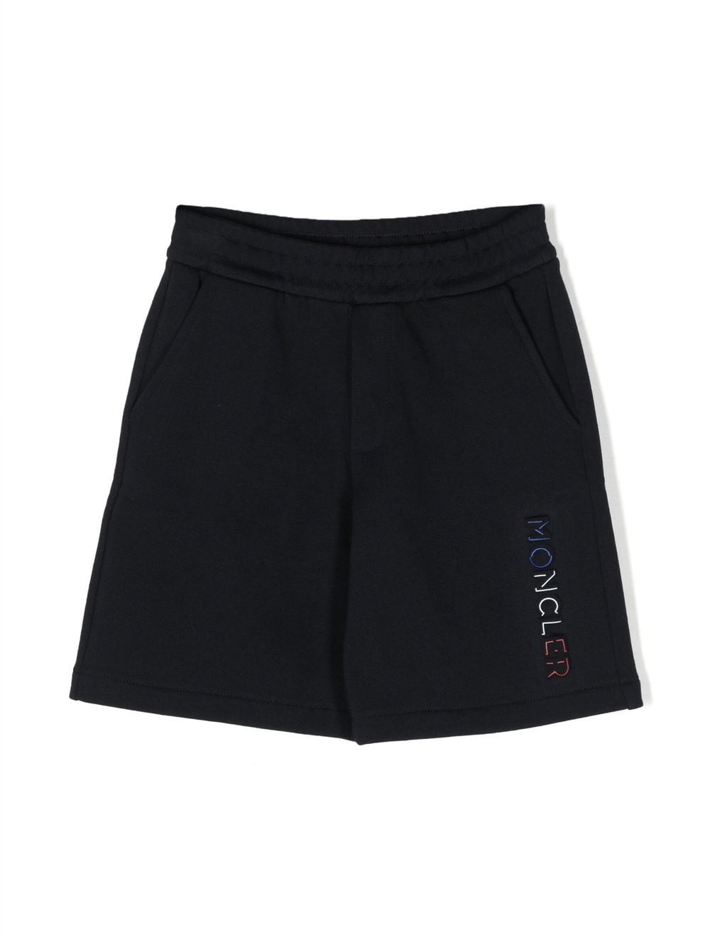 Moncler Enfant logo-patch detail shorts - Blue von Moncler Enfant