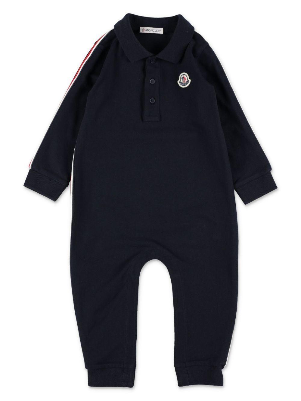 Moncler Enfant logo-patch pajamas - Black von Moncler Enfant