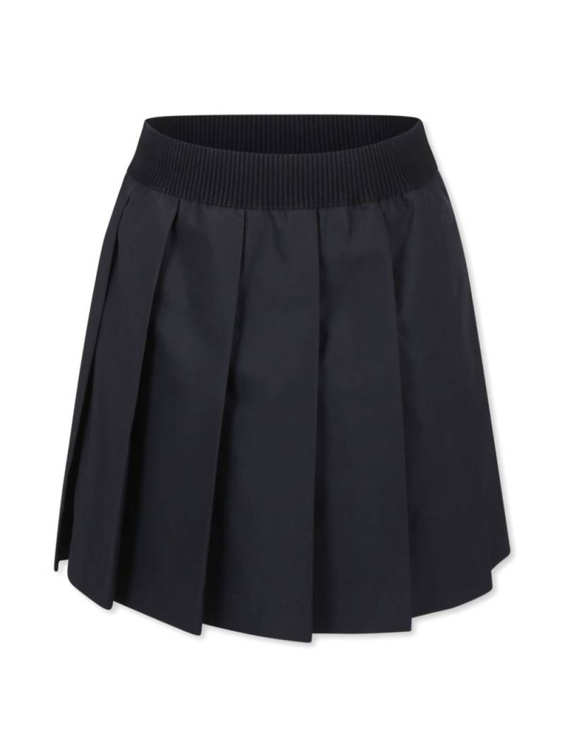 Moncler Enfant logo-patch skirt - Black von Moncler Enfant