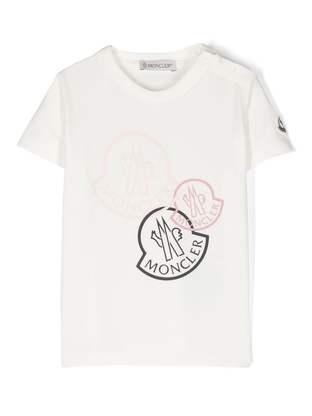 Moncler Enfant logo-print T-shirt - Neutrals von Moncler Enfant