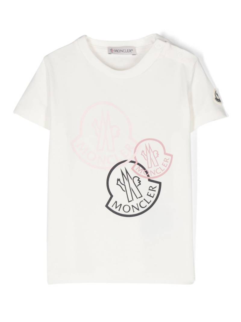 Moncler Enfant logo-print T-shirt - Neutrals von Moncler Enfant