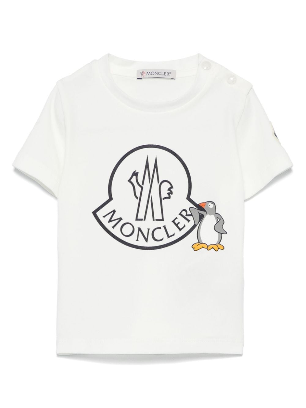 Moncler Enfant logo-print T-shirt - Neutrals von Moncler Enfant