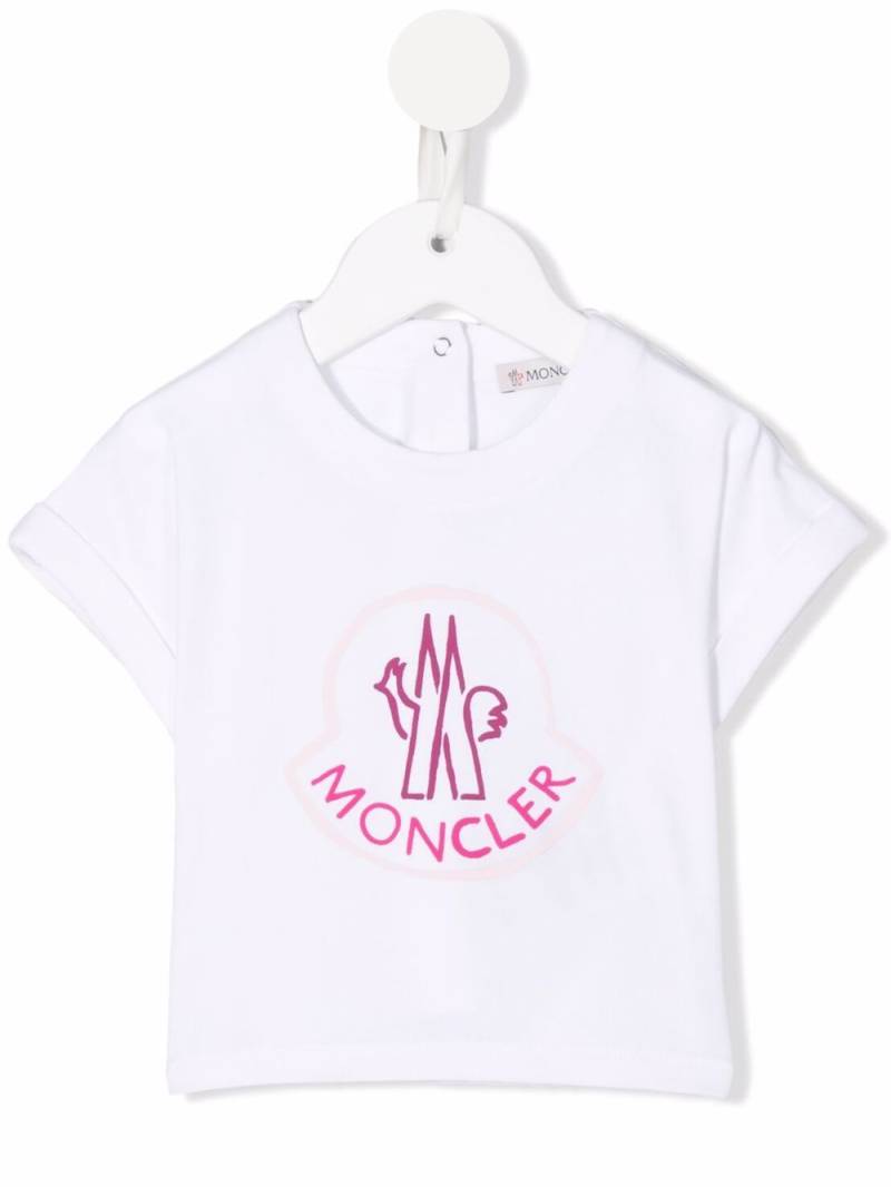 Moncler Enfant logo-print T-shirt - White von Moncler Enfant