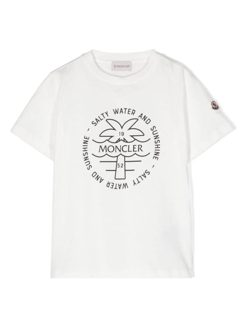 Moncler Enfant logo-print T-shirt - White von Moncler Enfant