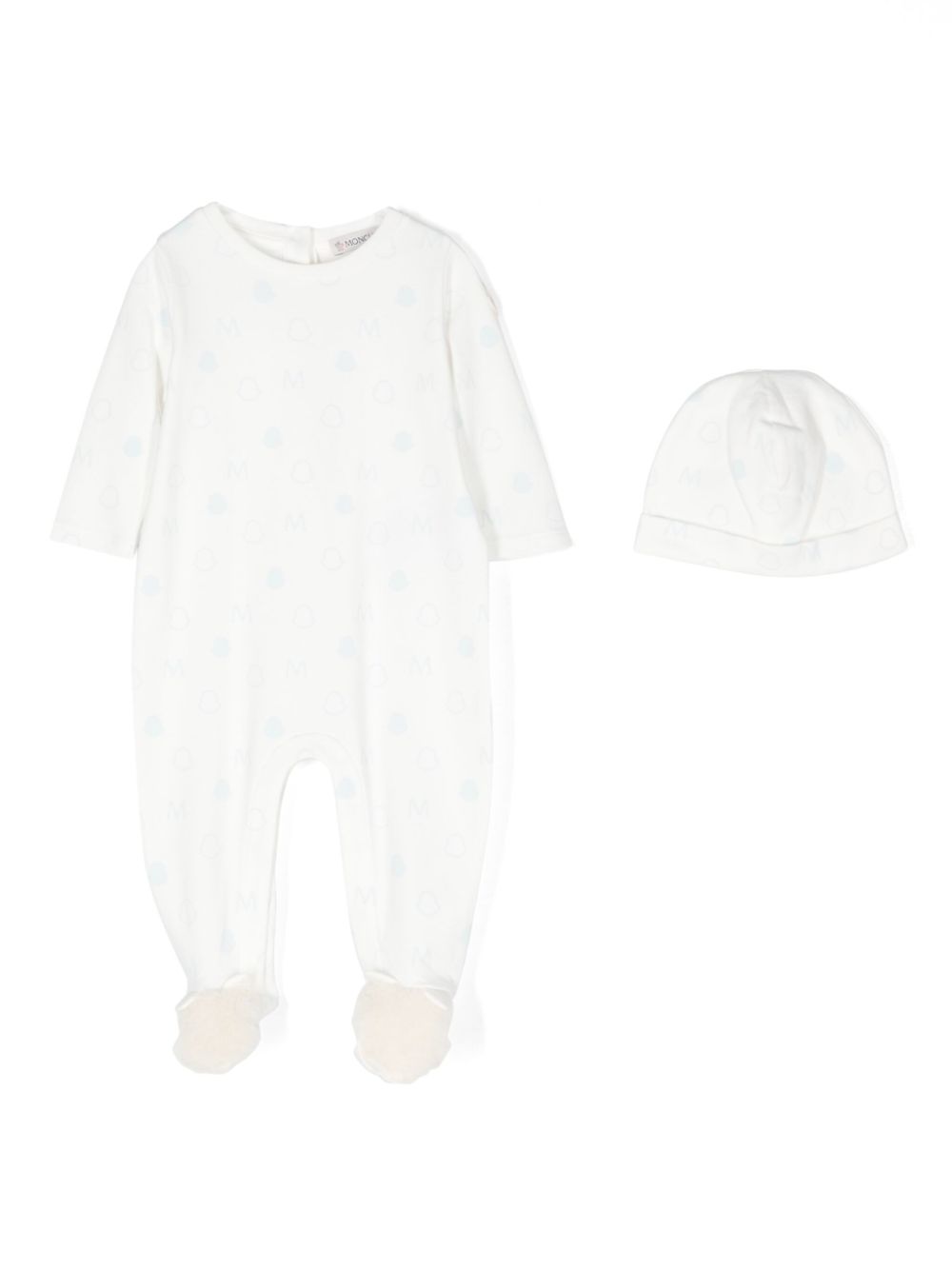 Moncler Enfant logo-print babygrow (set of two) - White von Moncler Enfant