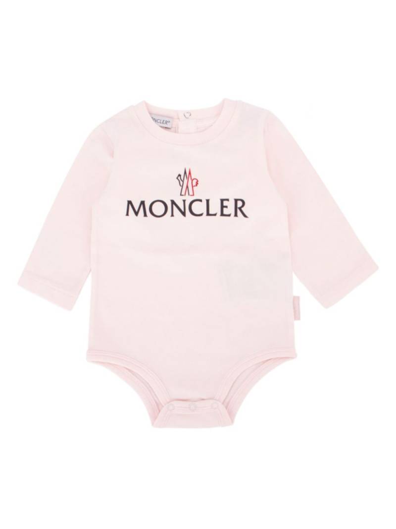 Moncler Enfant logo-print bodysuit - White von Moncler Enfant