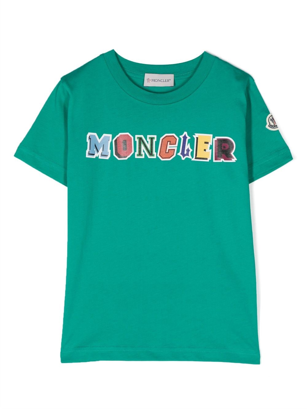 Moncler Enfant logo-print cotton T-shirt - Green von Moncler Enfant