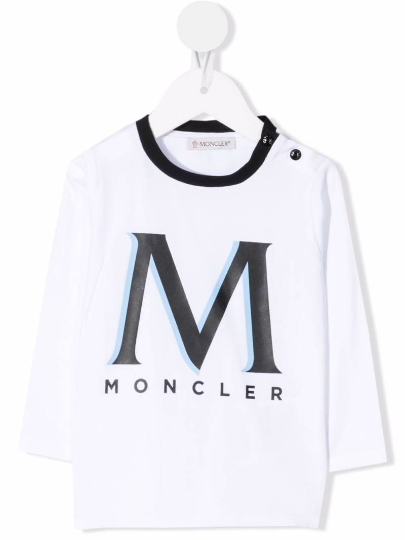 Moncler Enfant logo-print cotton T-shirt - White von Moncler Enfant