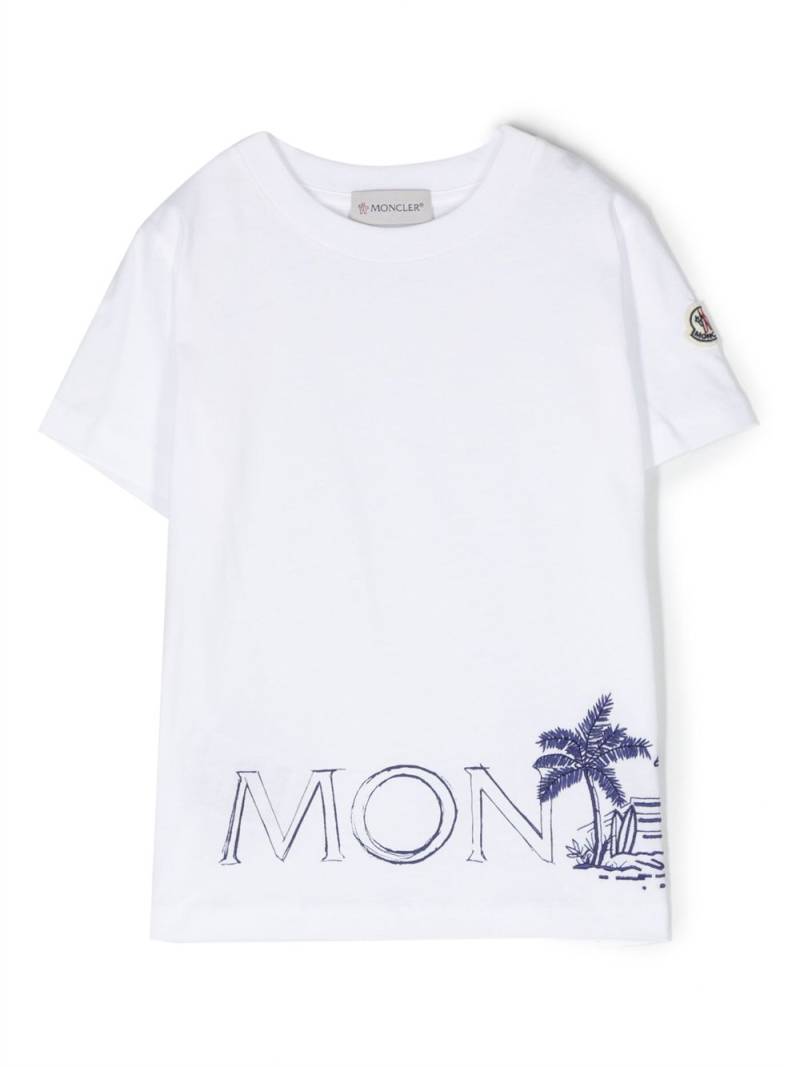 Moncler Enfant logo-print cotton T-shirt - White von Moncler Enfant