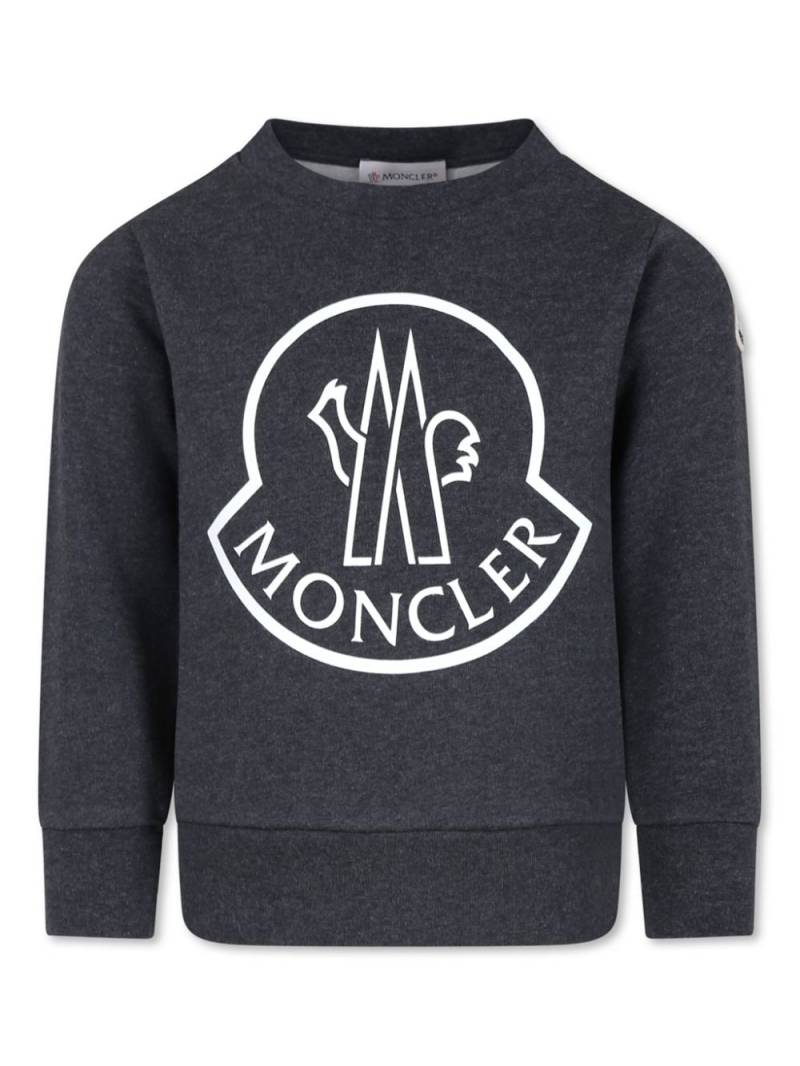 Moncler Enfant logo-print cotton sweatshirt - Blue von Moncler Enfant