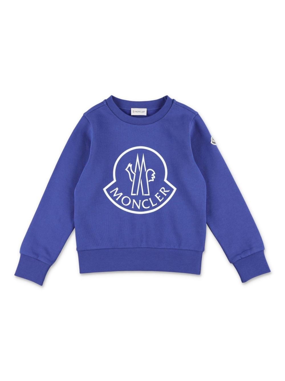 Moncler Enfant logo-print cotton sweatshirt - Blue von Moncler Enfant