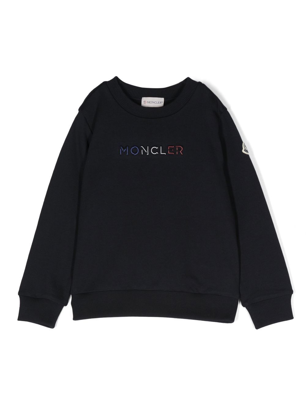 Moncler Enfant logo-print cotton sweatshirt - Blue von Moncler Enfant