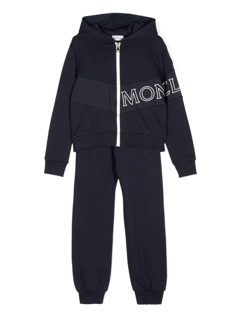 Moncler Enfant logo-print cotton tracksuit set - Blue von Moncler Enfant