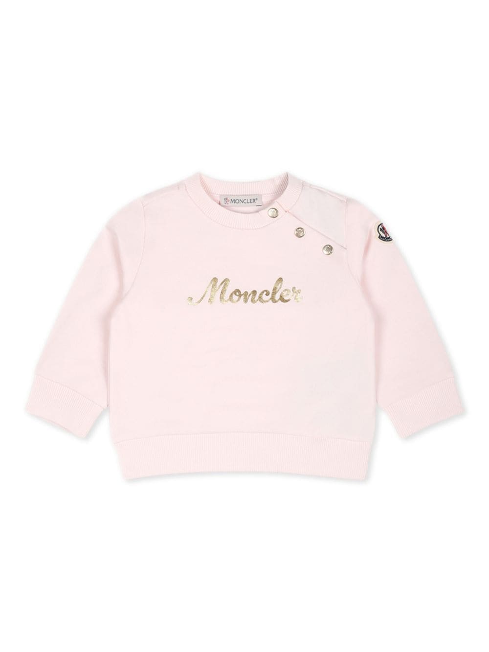 Moncler Enfant logo-print crew-neck sweatshirt - Pink von Moncler Enfant