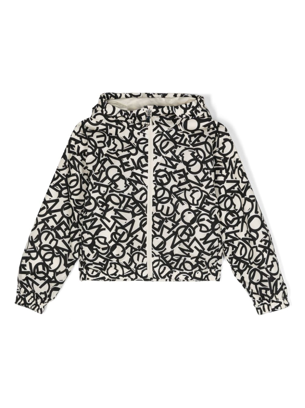 Moncler Enfant logo-print hodded jacket - Neutrals von Moncler Enfant