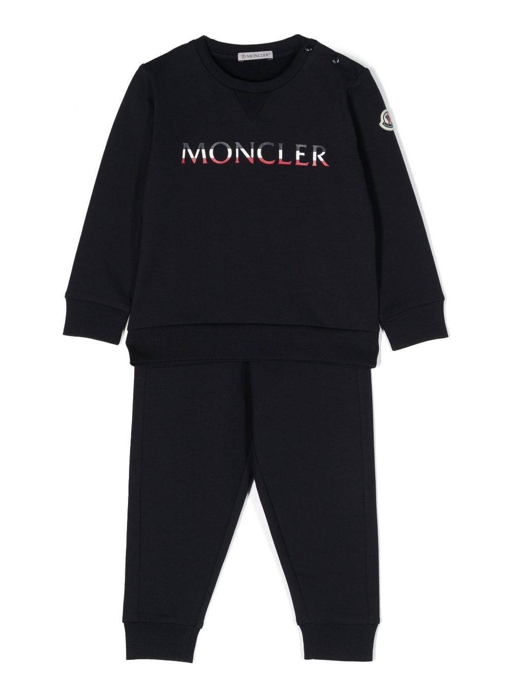 Moncler Enfant logo-print jersey tracksuit - Blue von Moncler Enfant