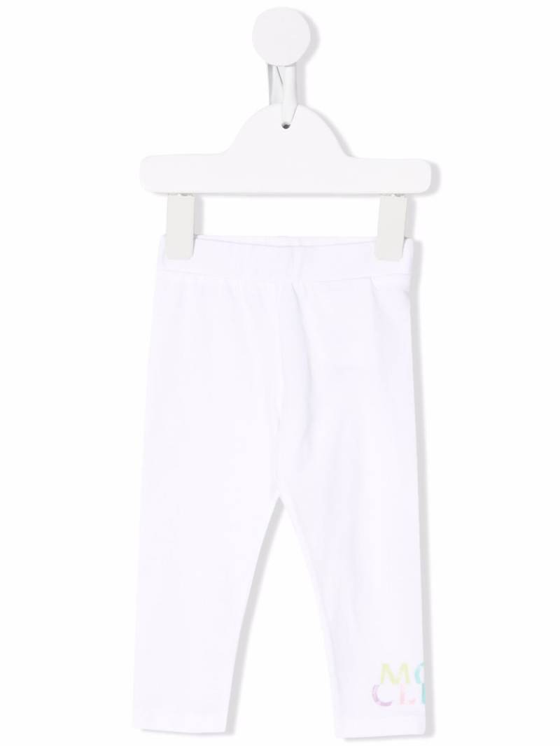 Moncler Enfant logo-print leggings - White von Moncler Enfant