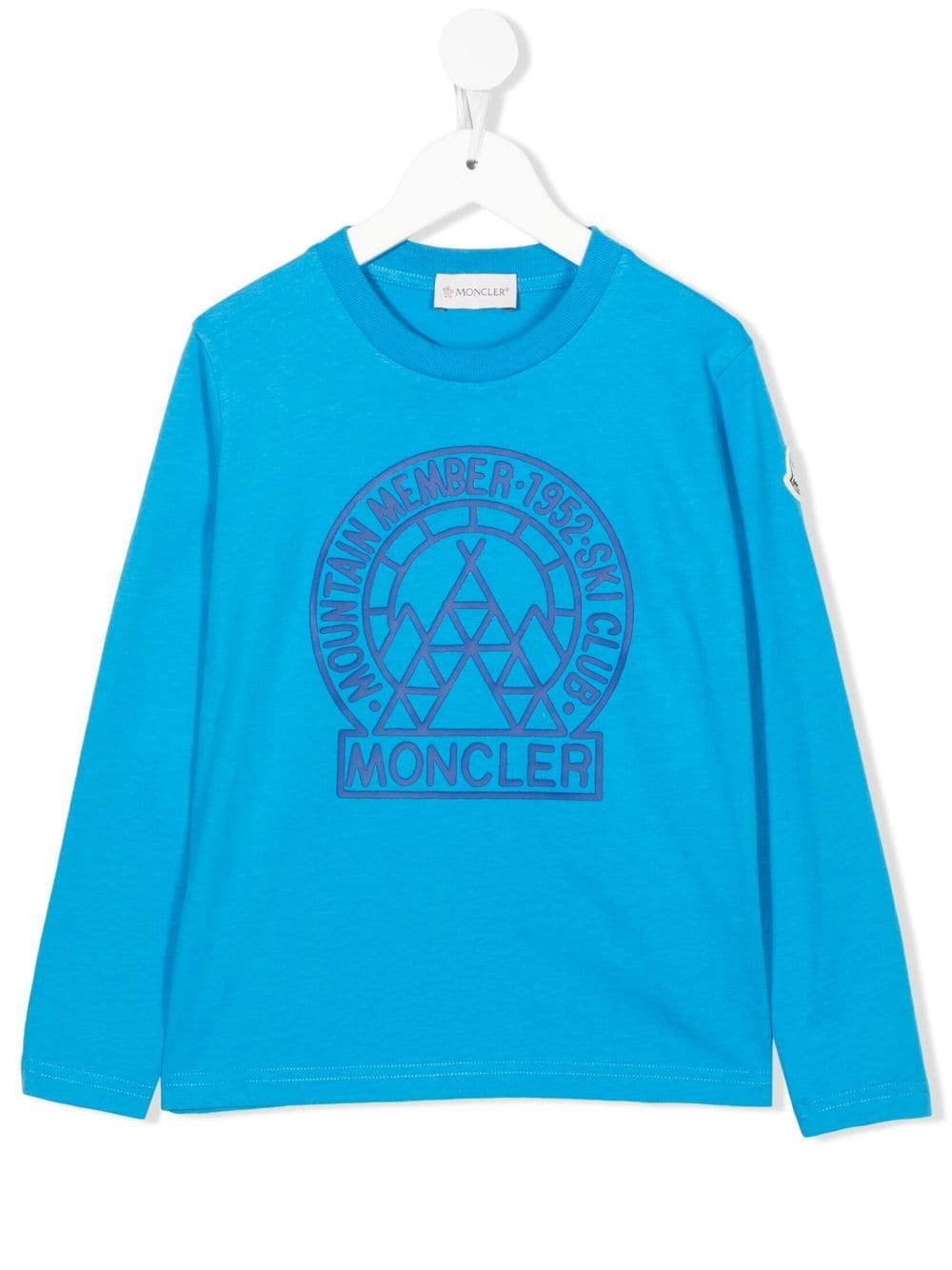 Moncler Enfant logo-print long sleeve T-shirt - Blue von Moncler Enfant