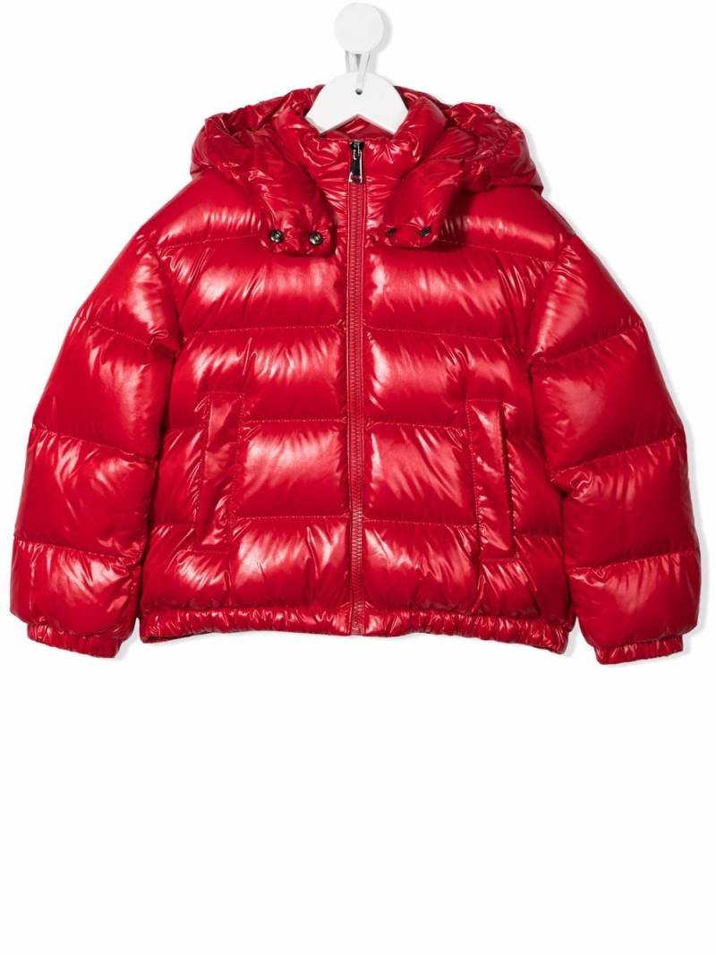 Moncler Enfant logo-print puffer jacket - Red von Moncler Enfant