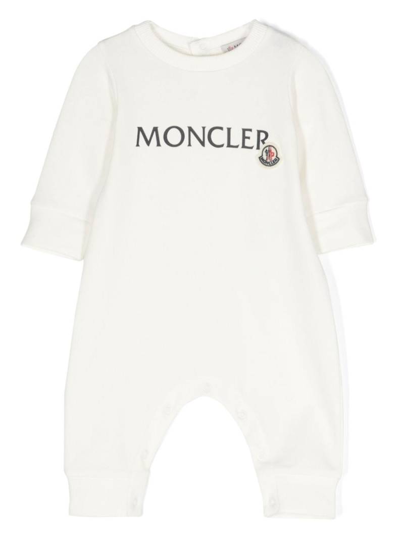 Moncler Enfant logo-print romper - White von Moncler Enfant