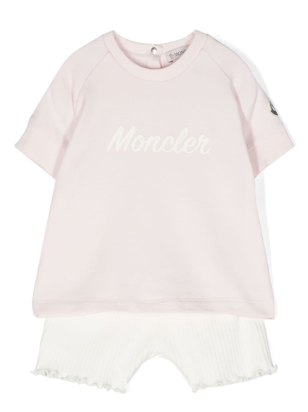 Moncler Enfant logo-print shorts set - White von Moncler Enfant