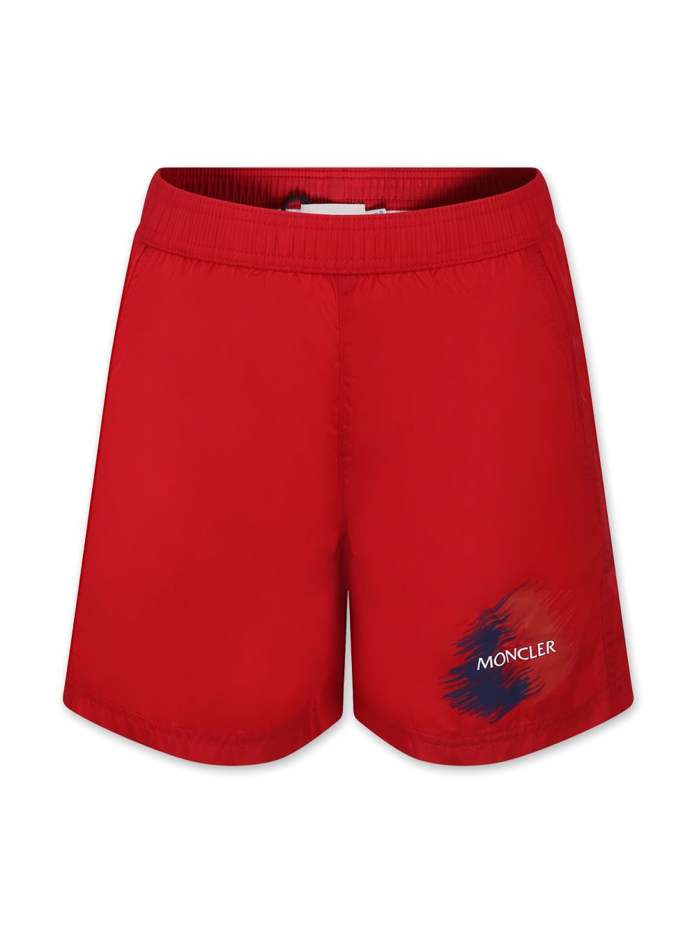 Moncler Enfant logo-print swim shorts - Red von Moncler Enfant