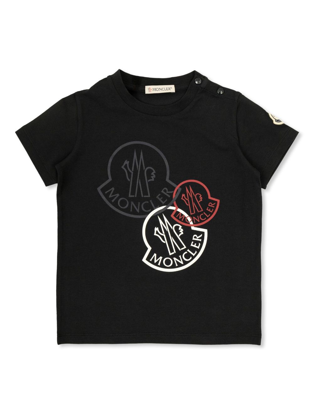Moncler Enfant logo-print t-shirt - Black von Moncler Enfant