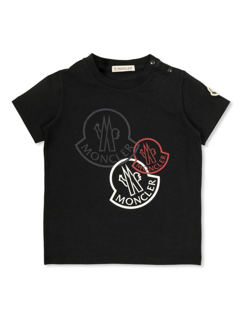 Moncler Enfant logo-print t-shirt - Black von Moncler Enfant