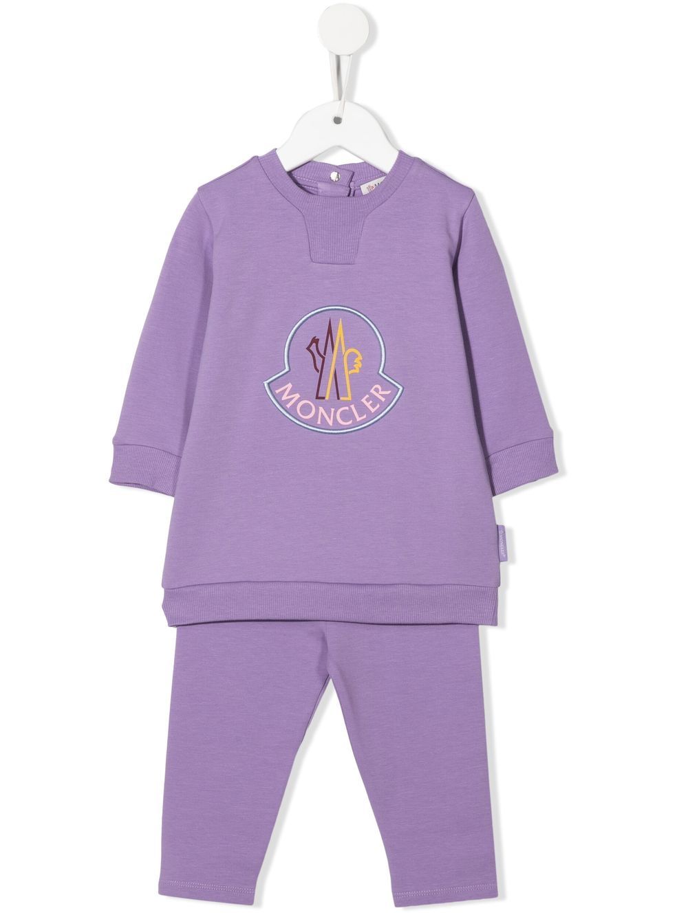 Moncler Enfant logo-print tracksuit set - Purple von Moncler Enfant