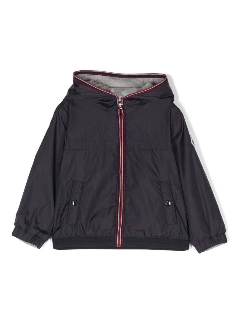 Moncler Enfant long-sleeve hooded jacket - Blue von Moncler Enfant