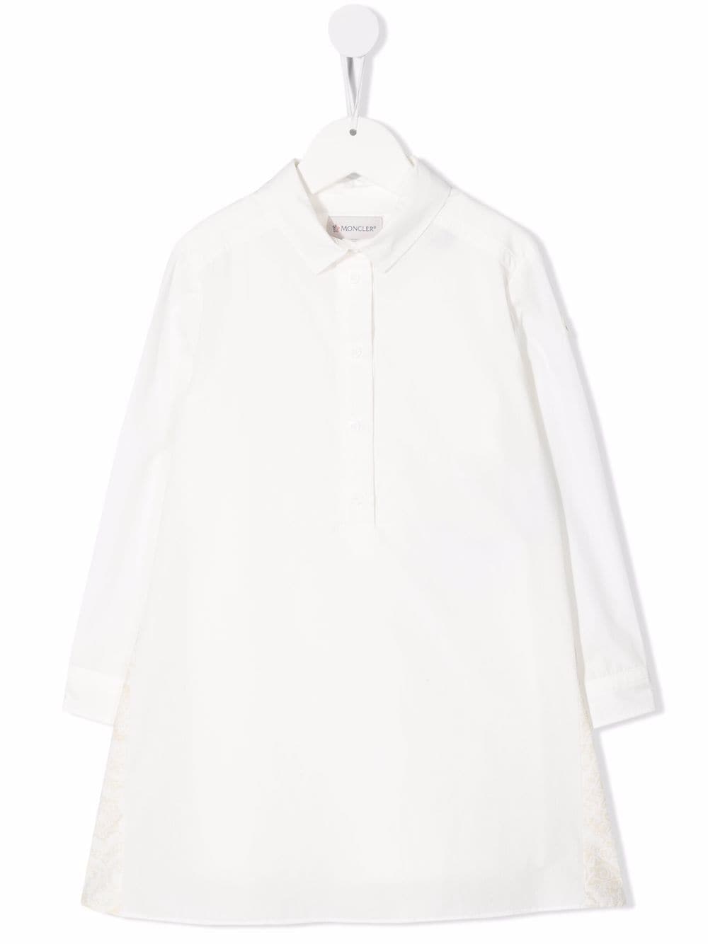 Moncler Enfant long-sleeve mini dress - White von Moncler Enfant