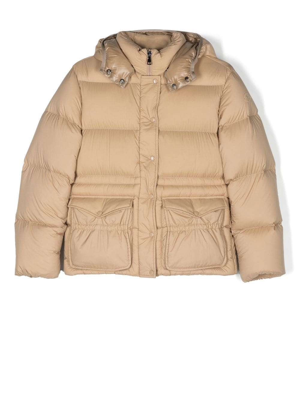 Moncler Enfant padded-design hooded jacket - Neutrals von Moncler Enfant