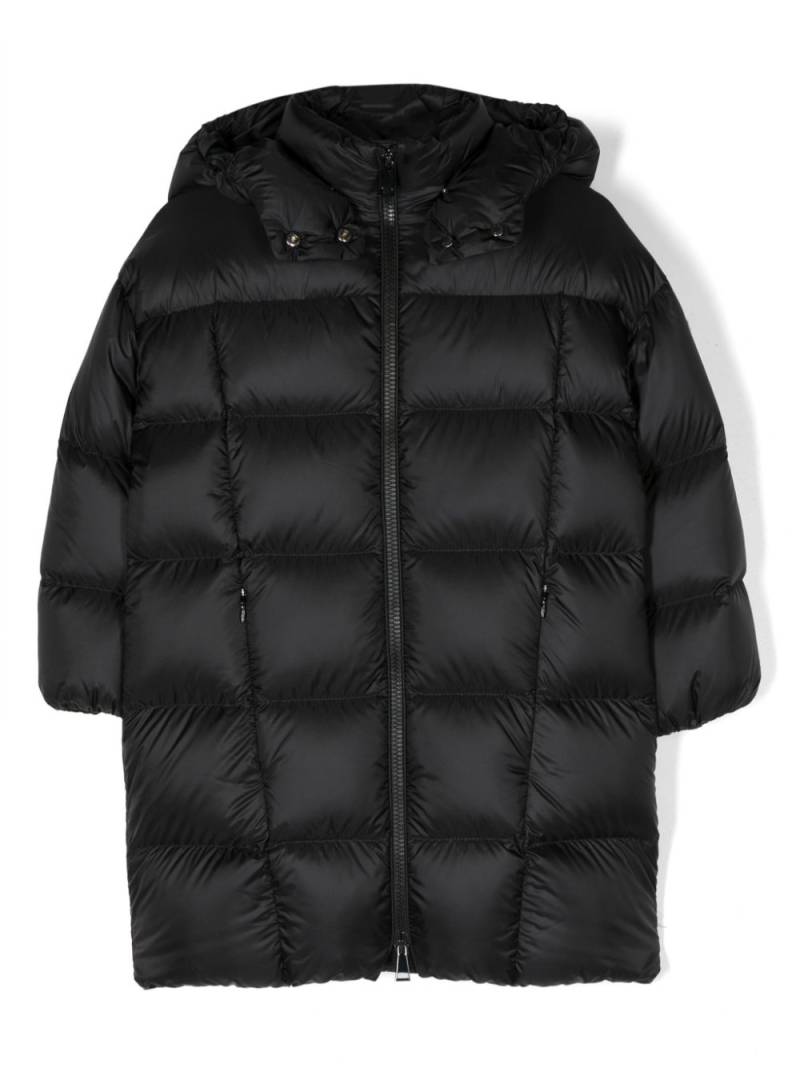 Moncler Enfant padded hooded coat - Black von Moncler Enfant