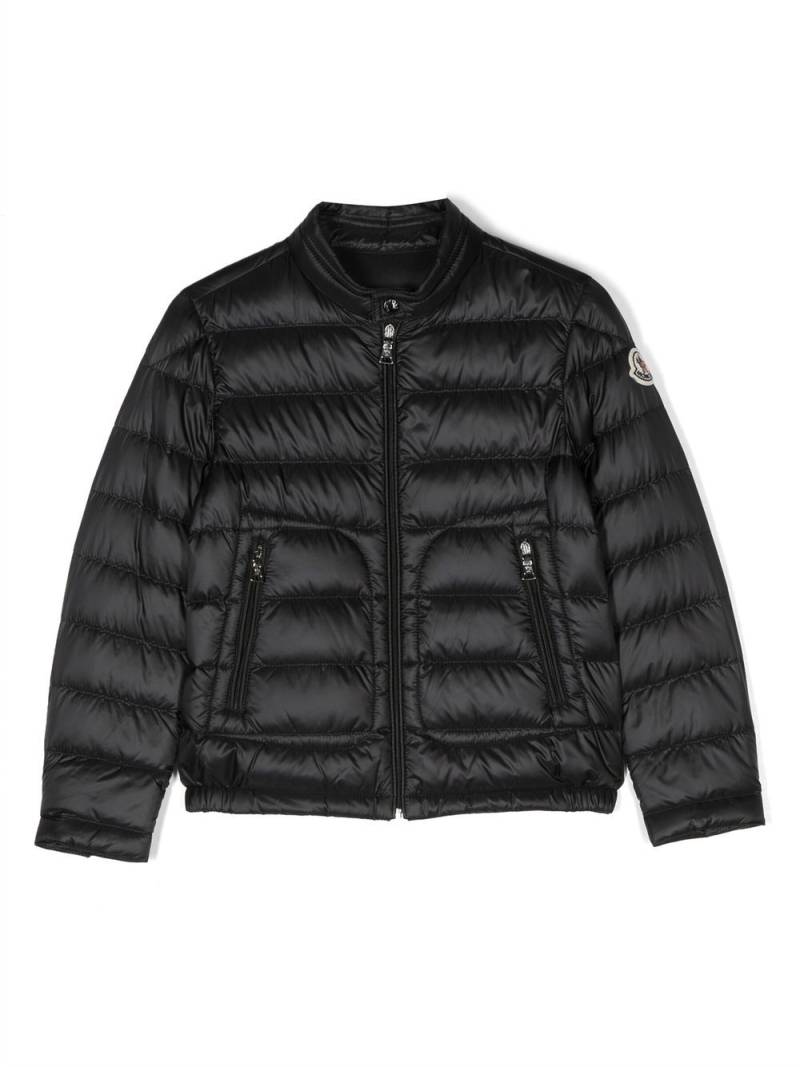 Moncler Enfant padded zip-up jacket - Black von Moncler Enfant