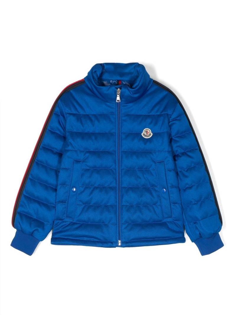 Moncler Enfant padded zip-up jacket - Blue von Moncler Enfant