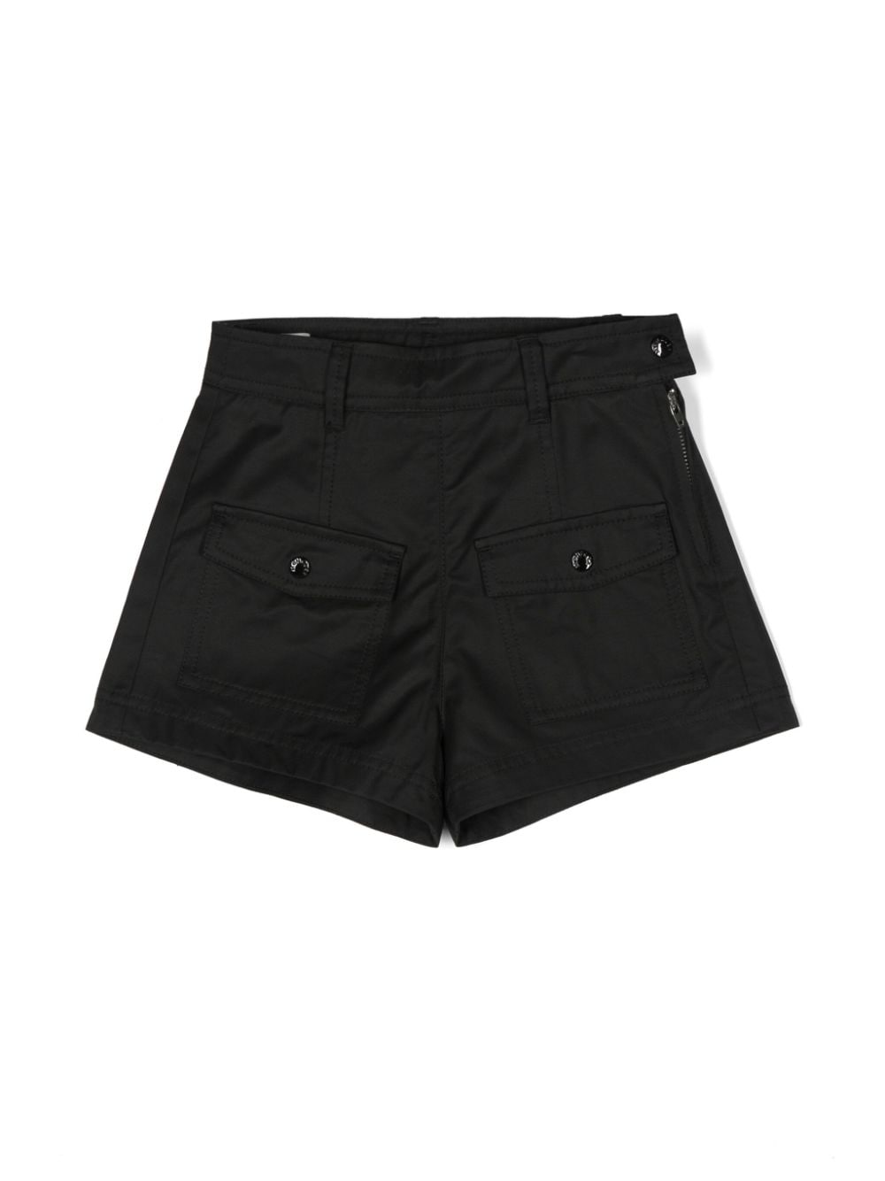 Moncler Enfant panelled cotton-blend shorts - Black von Moncler Enfant
