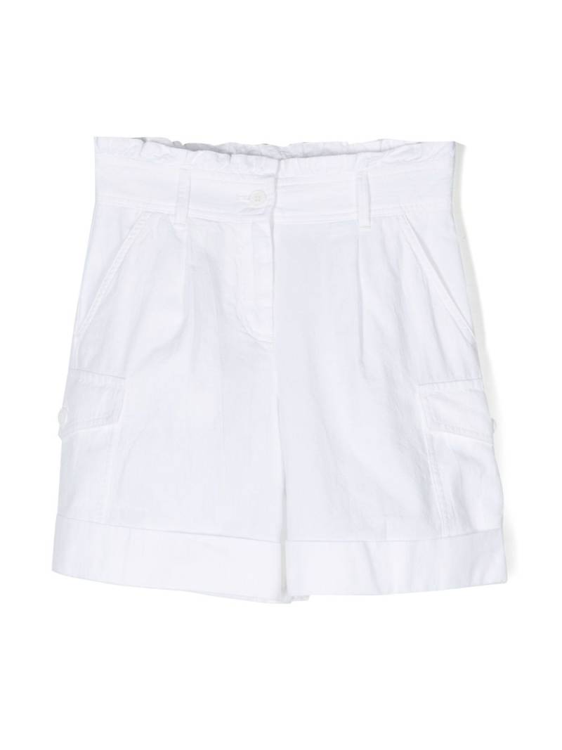 Moncler Enfant paperbag-waist shorts - White von Moncler Enfant