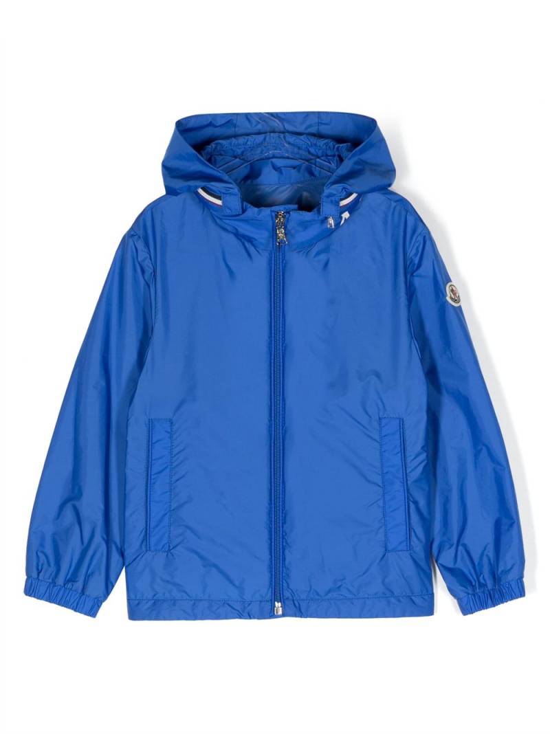 Moncler Enfant plain lightweight jacket - Blue von Moncler Enfant