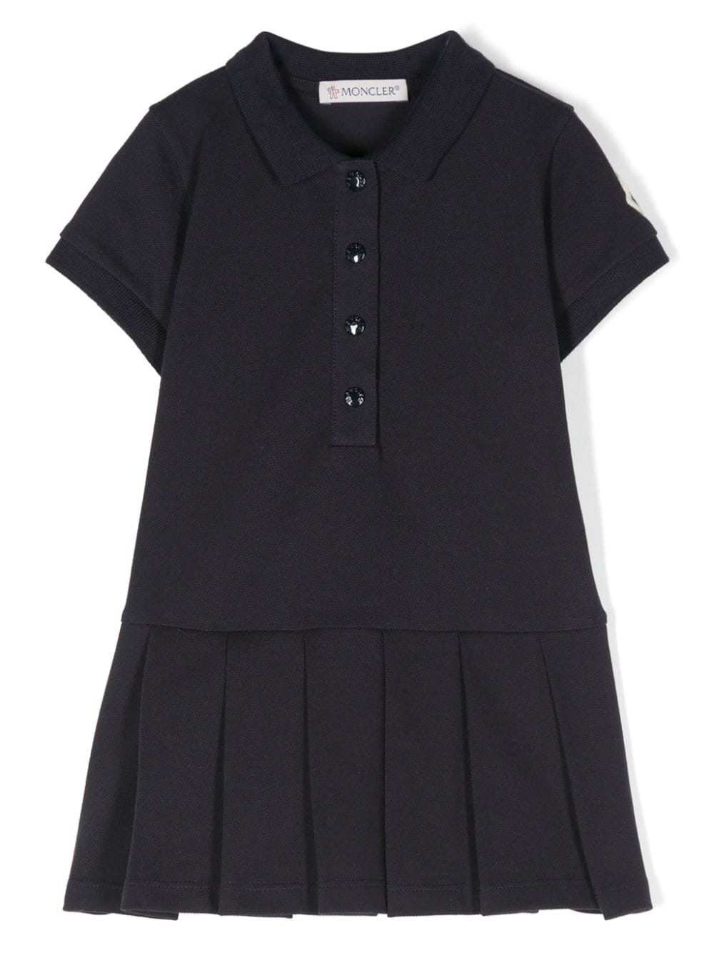 Moncler Enfant pleated-skirt dress - Blue von Moncler Enfant