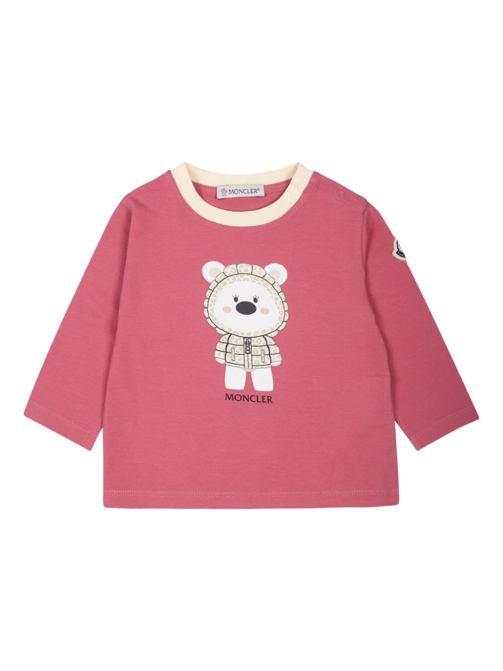 Moncler Enfant printed long-sleeved T-shirt - Pink von Moncler Enfant