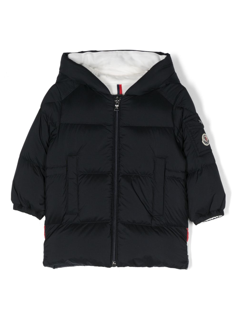 Moncler Enfant quilted hooded puffer jacket - Blue von Moncler Enfant