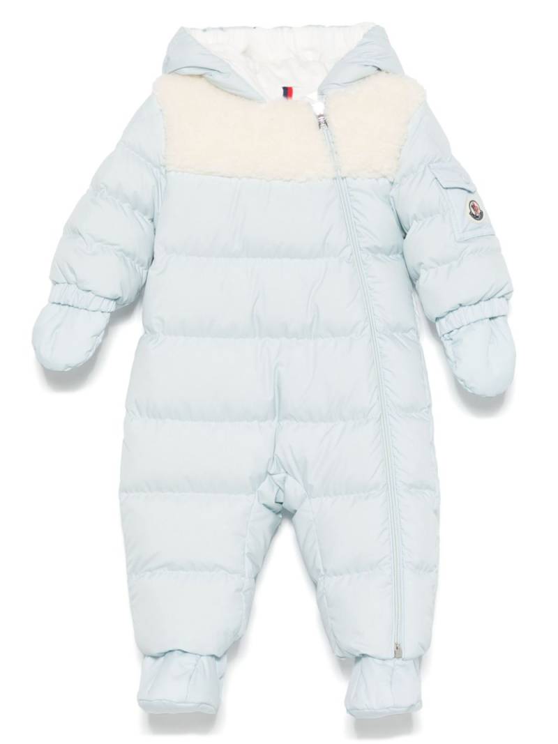 Moncler Enfant quilted snowsuit - Blue von Moncler Enfant